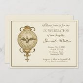 Invitation Confirmation catholique Écriture du Saint-Esprit (Devant / Derrière)