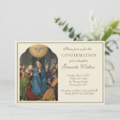 Invitation Confirmation catholique Écriture du Saint-Esprit (Debout devant)