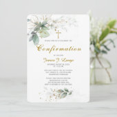 Invitation Confirmation catholique personnalisée (Debout devant)