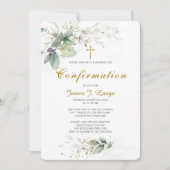 Invitation Confirmation catholique personnalisée (Devant)