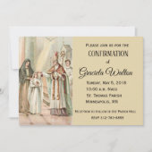 Invitation Confirmation catholique traditionnelle (Devant)