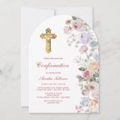 Invitation Confirmation d'arc rose (Devant)