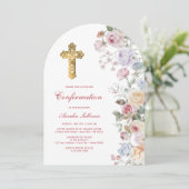 Invitation Confirmation d'arc rose (Debout devant)