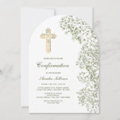 Invitation Confirmation d'arche de Gypsophile (Devant)