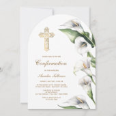 Invitation Confirmation d'arche de lys calla (Devant)