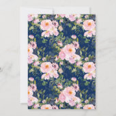 Invitation Confirmation de Blush Roses & Peonies (Dos)