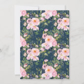 Invitation Confirmation de Blush Roses & Peonies (Dos)