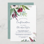 Invitation Confirmation de brise tropicale (Devant / Derrière)