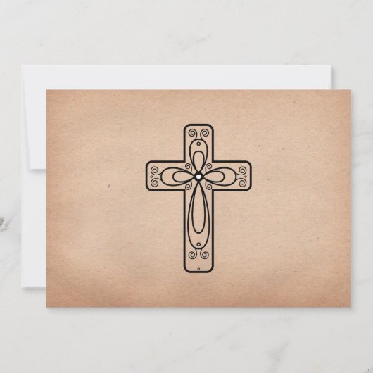 Invitation Confirmation de calligraphie élégante (Dos)