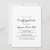 Invitation Confirmation de calligraphie moderne (Devant)