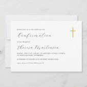 Invitation Confirmation de calligraphie simple et élégante (Devant)