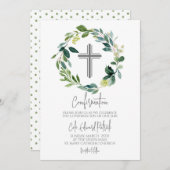 Invitation Confirmation de couronne verte (Devant / Derrière)