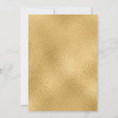 Invitation Confirmation de Croix d'or blanc moderne pour les (Dos)