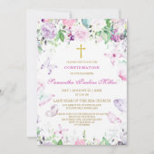 Invitation Confirmation de fille personnalisée (Devant)
