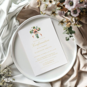 Invitation Confirmation de jardin Fleur sauvage élégant