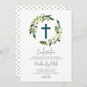 Invitation Confirmation de la couronne florale (Devant / Derrière)