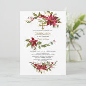 Invitation Confirmation de la Croix d'or de couronnes rouges (Debout devant)