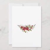 Invitation Confirmation de la Croix d'or de couronnes rouges (Dos)