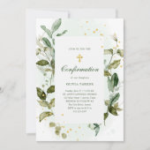 Invitation Confirmation de la croix d'or et de la verdure bot (Devant)