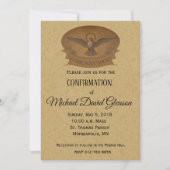 Invitation Confirmation de la dentelle d'or du Saint-Esprit c (Devant)