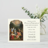 Invitation Confirmation de la fille catholique traditionnelle (Debout devant)