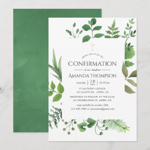 Invitation Confirmation de la forêt boisée