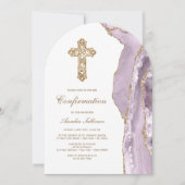 Invitation Confirmation de la grille Dusty Lilac (Devant)