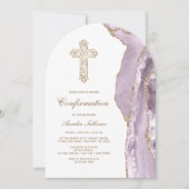 Invitation Confirmation de la grille Dusty Lilac (Devant)