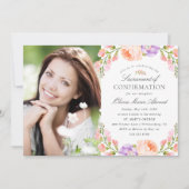 Invitation Confirmation de la photo de la bande de vidage et  (Devant)