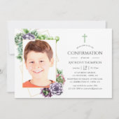 Invitation Confirmation de la photo géométrique réussie (Devant)