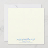 Invitation Confirmation de la première communion Croix Bleue (Dos)