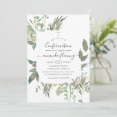 Invitation Confirmation de la verdure (Debout devant)