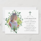 Invitation Confirmation de la verdure de la forêt d'aquarelle (Devant)