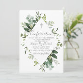 Invitation Confirmation de l'aquarelle verte (Debout devant)