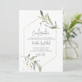 Invitation Confirmation de l'aquarelle verte (Debout devant)