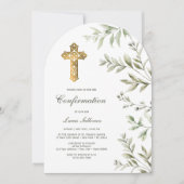 Invitation Confirmation de l'arc d'aquarelle (Devant)