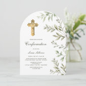 Invitation Confirmation de l'arc d'aquarelle (Debout devant)