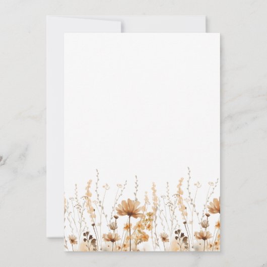 Invitation Confirmation de l'automne de Boho (Dos)