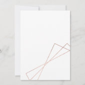 Invitation Confirmation de l'écriture blanche, géométrique et (Dos)