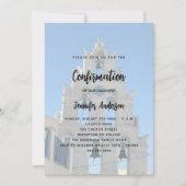 Invitation Confirmation de l'église photo personnalisée (Devant)