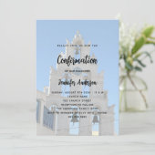 Invitation Confirmation de l'église photo personnalisée (Debout devant)