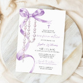 Invitation Confirmation de l'élégante poubelle et du Rosaire