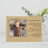 Invitation Confirmation de l'invitation de photo Décontractée (Debout devant)