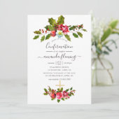 Invitation Confirmation de Noël (Debout devant)