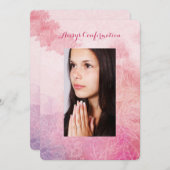 Invitation Confirmation de photo florale (Devant / Derrière)