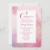 Invitation Confirmation de photo florale (Dos)