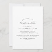 Invitation Confirmation de script élégant (Devant)