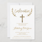 Invitation Confirmation de typographie élégante et blanche en (Devant)