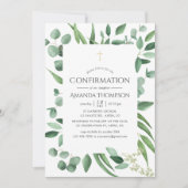 Invitation Confirmation de verdure d'eucalyptus (Devant)