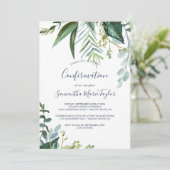 Invitation Confirmation de verdure estivale (Debout devant)